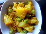 உருளைக்கிழங்கு பட்டாணி பொரியல் (potato peas curry)