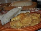 Baccalà alla vicentina con polenta bianca