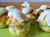 Bignè con spinaci e ricotta