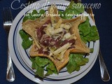 Cestino di grano saraceno con Casera, Bresaola e cavolo cappuccio