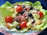 Octopus Caesar salade