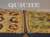 Quiche con tonno acciughe e uova di quaglia/con verdure miste in partenza sul binario 9 e 3/4