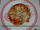 Ravioli verdi con ripieno di tonno e capperi