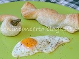 Sfogliatina con asparagi e uovo di quaglia