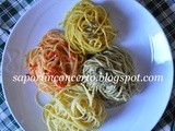Spaghetti colorati