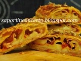 Strudel piccante con scamorza e prosciutto cotto