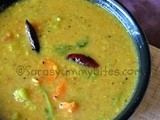 Arachu vitta sambar / Hotel style sambar