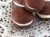 Chocolate Whoopie Pies with Cream Cheese Filling