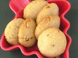 Eggless Almond Cookies