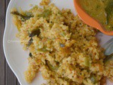 Gothumai Rava upma / Crackled wheat Upma with Bell pepper
