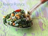 Keerai Poriyal / Keerai Stir fry