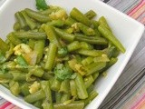 Kosoi Bwtwi / Green Beans Garlic Curry ~ No Oil Recipe