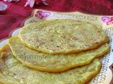 Mangalore Sugar poli /Mangalore Holige / Bobbattu/ Puran poli