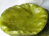 Palak Ki Poori / Spinach Poori From Madhya Pradesh