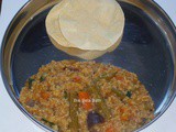 பிஸிபேளாபாத் & அப்பளம் / 30 Days Veg Lunch Menu # 11