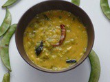 மொளகூட்டல் / Molagootal | Avarakkai (Broad Beans ) Molakootal | Side Dish For Rice & Roti