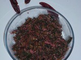 சிகப்பு முளைகீரை பொரியல்/ Red Amaranth Leaves(Sikappu Mulaikeerai) Poriyal