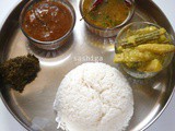 மாங்காய் இஞ்சி குழம்பு,கோங்கூரா பச்சடி,அவியல்&கொட்டு ரசம் / South Indian Veg Lunch Menu