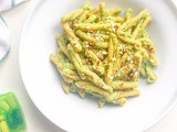 Recipe: Delicious Caserecce di ceci con crema di broccoli e granella di mandorle