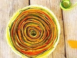 Pie vegetable Carving :carrots and zucchini