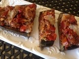 Baked Eggplant with Tomato and Mozzarella