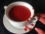 Bloody Halloween Red Lentil and Beet Soup