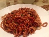 Linguine with Spicy Calamari