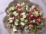 Pomegranate Walnut and Apple Salad