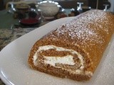 Pumpkin Roulade with Ginger Buttercream