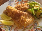 Saucy Mama Pecan Crusted Grouper with Lemon Tarragon Mustard Sauce