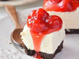 No Bake Cherry Cheesecake Bars