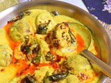 Palak Pakoda Kadhi - Punjabi Pakora Kadhi Recipe