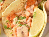 Spicy Shrimp Tacos With Cabbage Cilantro Slaw