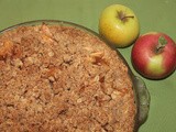 Apple crisp pie