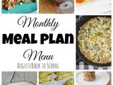 August Meal Plan