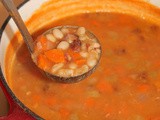 Bean with bacon soup