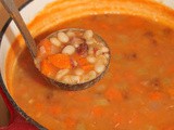 Bean with bacon soup