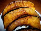 Brown sugar and cinnamon baked acorn squash