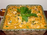 Buffalo chicken macaroni and cheese