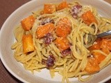 Butternut squash spaghetti carbonara