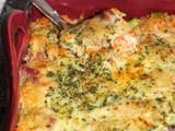 Cheddar ham and broccoli quinoa casserole