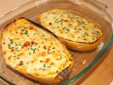 Cheesy spaghetti squash