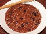 Chocolate and cherry steel cut oats