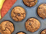 Chocolate chip banana pumpkin muffins