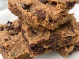 Chocolate chip chickpea blondies