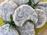 Cinnamon basil shortbread cookies