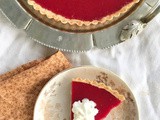 Cranberry curd tart