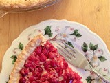 Cranberry custard pie