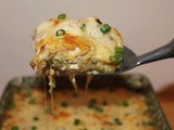 Creamy jalapeno spaghetti squash and chicken bake