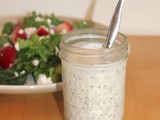 Creamy poppy seed dressing